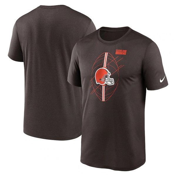 Men's Cleveland Browns Brown Legend Icon Performance T-Shirt